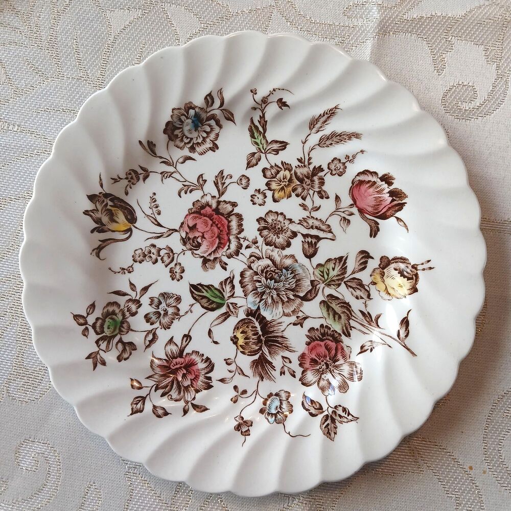 Bread & Butter Plates 1 Saucer Staffordshire Bouquet by Johnson Brothers